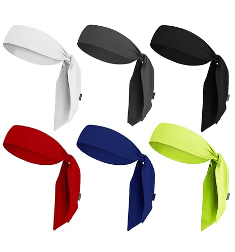 OutdoorEssentials Tie Headband for Women and Men - Tennis Headband for Women, Sweat Band for Workout, Head Tie for Running, Football, Basketball, Athletics
