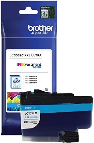 Brother Genuine LC3039C, LC3039M, LC3039Y Ultra High-Yield Cyan/Magenta/Yellow INKvestment Tank Ink Cartridge Color Set, LC3039