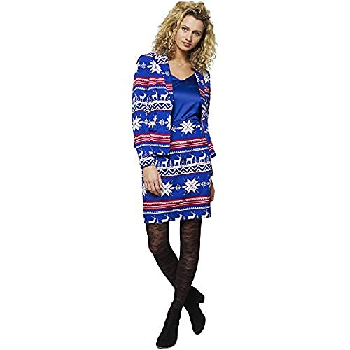 Preisvergleich Produktbild OppoSuits Weihnachtsanzüge für Frauen Hässliche Weihnachtspullover-Kostüme enthalten Blazer und Rock.