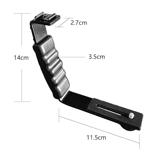 Beeiee Flash Hot Shoe Mount L-Bracket,Photography L Bracket,Handheld Stabilizer Bracket,Expansion Bracket Holder For Camera Video Lights, Monitors Or Microphones (L Type, 1) #TOP2