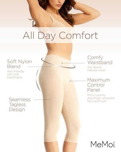 Slim Me Damen Leggings Beige hautfarben Small