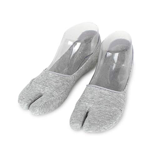 Women Tabi Geta socks japanese style low cut crew socks (No show 4pairs) XD4