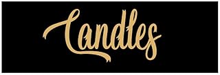 Signs ByLITA Basic Candles Sign (Black Gold) - Medium