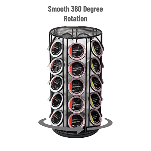Mind Reader Carousel Rotating Coffee Pod Holder, 35, Black #TOP3