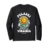 Pulaski Virginia Divertido Girasol Dibujos Animados Diseño Manga Larga