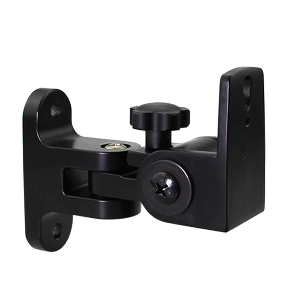 Soportes de audio Soporte de pared de altavoz Soporte de altavoz de doble altavoz de sonido envolvente Altavoz de ajuste múltiple Estante de altavoz de tamaño universal, puede llevar 15kg, un par Sopo