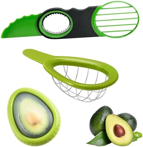 3 Piece Avocado Slicer Set, Includes Avocado Slicer, Avocado Cutt...