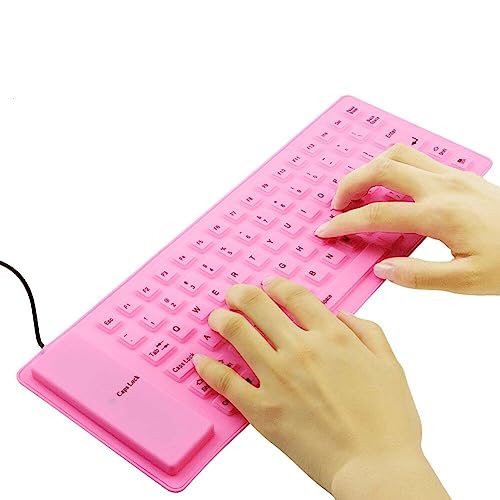 Clavier de en silicone pour ordinateur portable pliable portable USB mute - 7