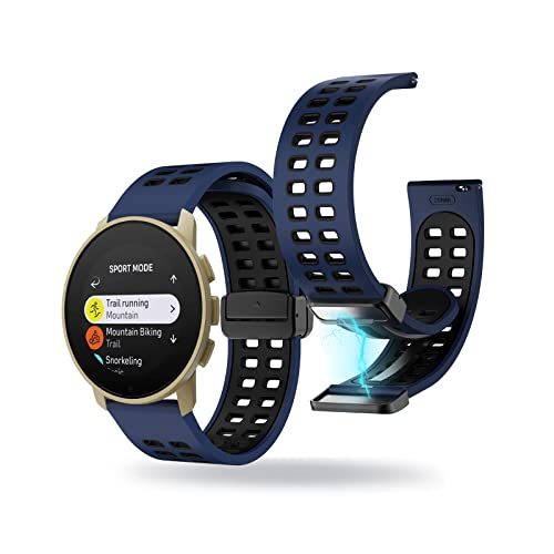 �R���p�`�u�� Suunto 9 Peak �o���h �V���R�� Suunto 9 Peak Pro �����x���g ���� �X�e�����X ���C �o�b�N���t�� Suunto 5 Peak �����o���h �V���R���� ������� �ʋC�� ���f�B�[�X �����Y �o���h�Ή� (F)