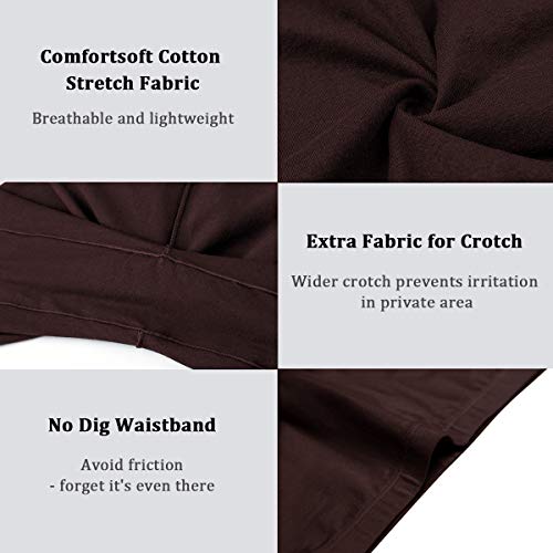 Image of wirarpa Women's Cotton Boy Shorts Underwear Anti Chafing Soft Biker Short Plus Boy Shorts Panties 4 Pack, Multicolor05-4 Pack