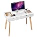 Homfa Mesa de Escritorio Mesa para Ordenador Escritorio para Estudio Oficina Dormitorio...