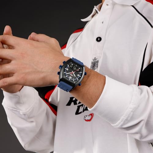 Image of NAVIFORCE NF9242 Dynamic Racing Style Multifunctional Analog-Digital Watch
