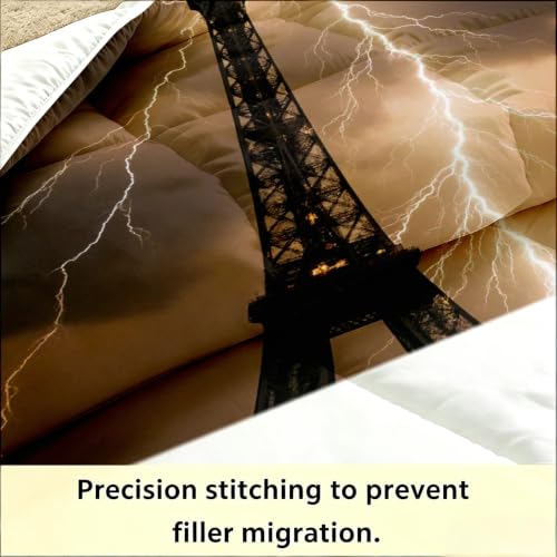 Edredón nórdico de Torre Eiffel de 240x260 cm con fundas 5