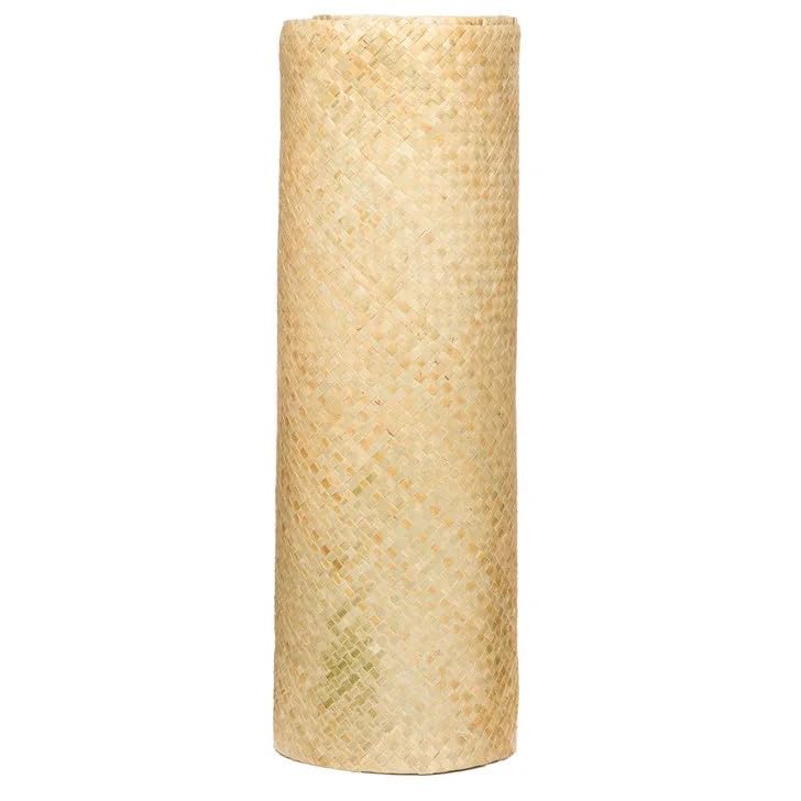 Natural Bamboo Weaving Mat - Boho Mat, Traditional Handmade Bamboo/Rattan Floor Mat for Yoga, Camping, Beach, Home Decor Chatai - Lightweight, Foldable, Eco-Friendly Woven Bamboo Rug 1.2mtr x 2mtr