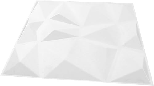 Miniatura 4 de 12 paneles de pared 3D de PVC, panel texturizado decorativo de 19.7 pulgadas para decoración de pared interior, panel de pared blanco con respetuoso