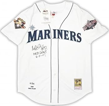 Seattle Mariners Ichiro Suzuki Autographed Authentic Mitchell