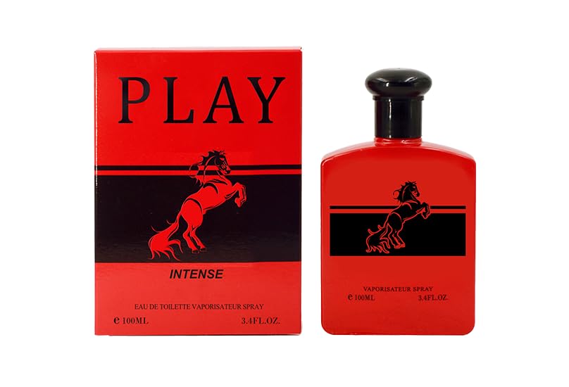 EBC-Collection, PLAY INTENSE Perfume for Men, 3.4oz/100ml
