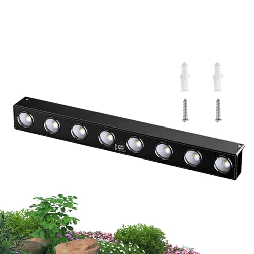 Genérico Lámparas Solares De Pared Para Exteriores | Luz Solar Con Sensor De Movimiento | Foco Impermeable 8 LED Para Jardín Patio Entrada Sendero Y Fachada
