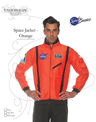 Underwraps Unisex Adult Astronaut Costume Jacket-Orange, Teen #TOP2