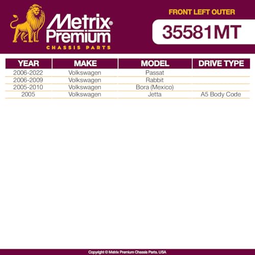 Metrix Premium Chassis Parts - Front Left Outer Tie Rod End Fits 20-22 Audi A1 (Mexico), 18-23 Q2 (Mexico), 18-20 Q2 Quattro (Mexico), 06-22 Volkswagen Passat, Replacement ES80666, Made in Europe by METRIX PREMIUM CHASSIS PARTS - Image 4