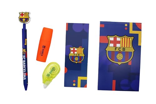 CYPBRANDS FC Barcelona, Schreibwaren-Set, Schulmaterial, Schreiben, Barça, offizielles Produkt
