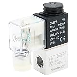 pneumatikventil elektrisch Dieses Magnetventil arbeitet in einem Druckbereich von 1,5–8 kgf/cm² und eignet sich für eine Vielzahl industrieller Anwendungen. Darüber hinaus ist es sowohl mit einer Spulenspannung von 12 V Gleichstrom als auch 220 V Wechselstrom erhältlich und bietet damit Flexibilität, um unterschiedliche Stromversorgungsanforderungen zu erfüllen. Die effektive Fläche des Ventils von 1,2 mm ermöglicht eine präzise und genaue Steuerung des Luftstroms.