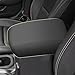 AOMSAZTO Console Cover for 2018-2026 Jeep Wrangler JL/Gladiator JT Armrest Covers for Wrangler JL Leather Keyhole Carbon Fiber