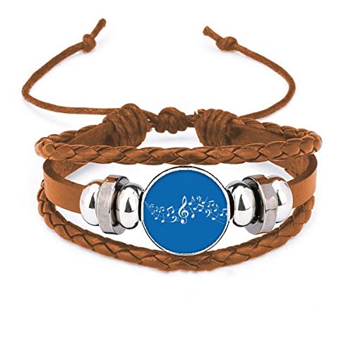 Bracelet en cuir bleu Energetic manchette strass haut de gamme avec fermoir aimanté