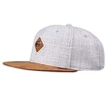 gerader Schirm Djinns - Metal Patch (Grey) - Snapback Cap Baseballcap Hat Kappe Mütze Caps