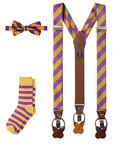 Set de Tirantes, Calcetas y Corbata de Moño Polo College miniatura 1