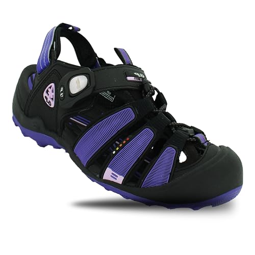 Gold Pigeon Shoes GP Toe Guard Closed Toe Sandals: 9224 Purple, Women Size 5.5-6 / Big Kid Size 4.5-5 (9224-purp-35)