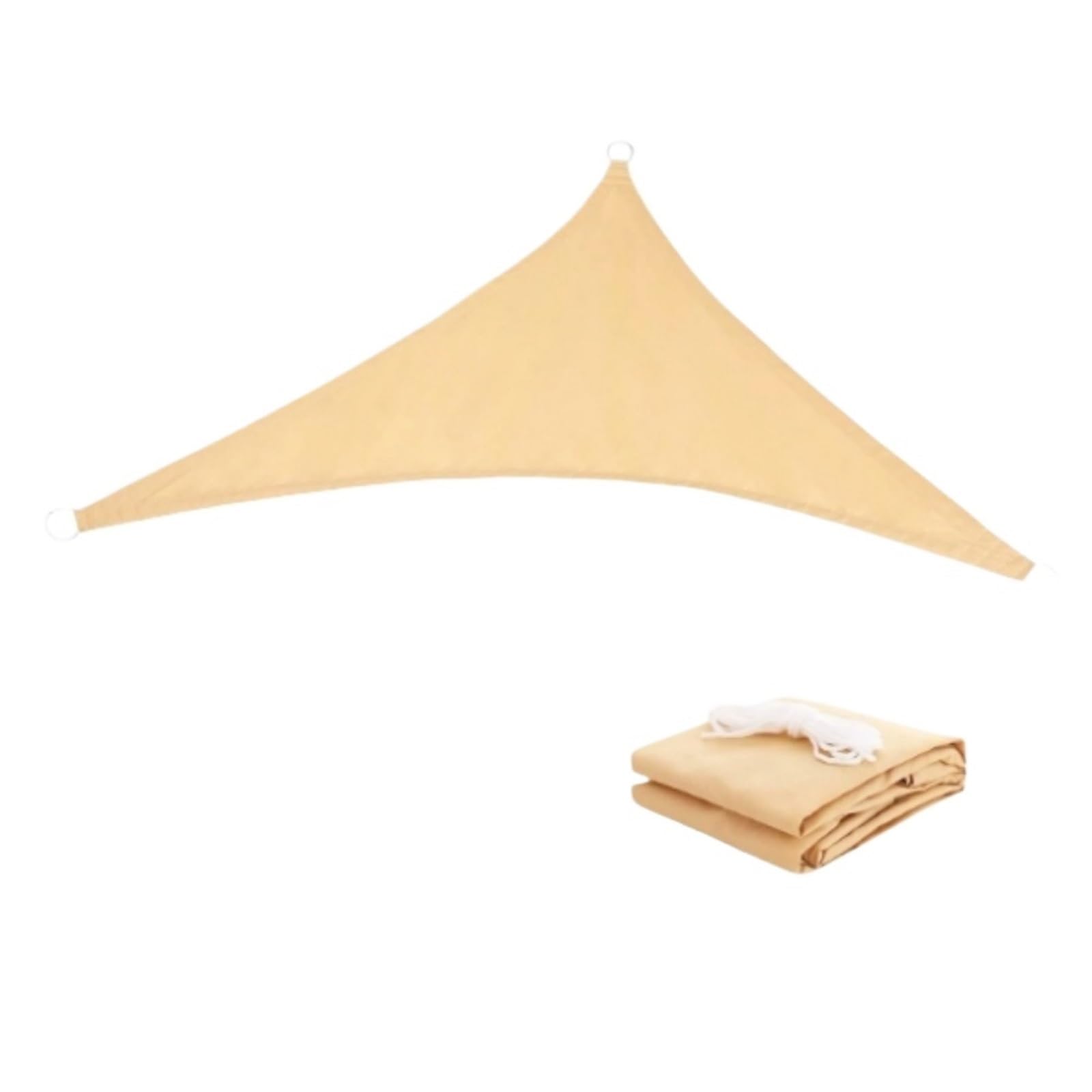 Vela Ombreggiante Tendalino parasole triangolare for esterni, impermeabile, con protezione UV(Beige,2mx2mx2m)