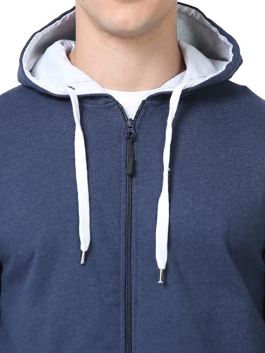Image of Scott International Men's Solid Cotton Hoodies for Men, Trendy and Comfortable Sweatshirts for Men, Stylish Winter Wear with Hood and Pockets, Fashionable Hooded Sweatshirts