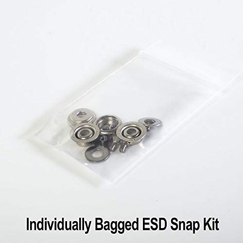 Image of Universal Snap Kit for ESD Table, ESD Floor Mats - 10mm Snaps - Easy to Install - Fits All Sizes - Pack of 20