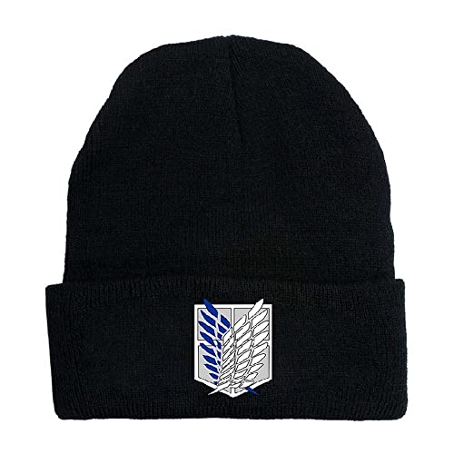 LKY STAR Anime AOT Merch Winter Beanie Hats Soft Knitted Hat Ski hat Gift Idea for Kids Boys Girls Teenagers