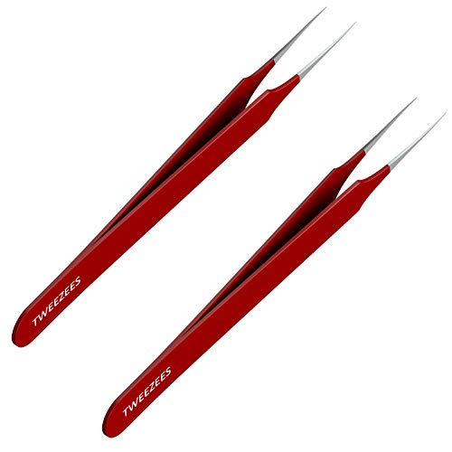 Ingrown Hair Tweezers | Pointed Tip | Red | 2