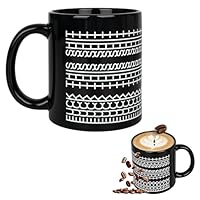 bssmmai Fuck This Shit Tasse, Fuck This Shit Mug mit Versteckter Botschaft, Keramik 350ml Mug mit Isoliertem Henkel, Neuartiger, kreativer und humorvoller Trinkbecher für Erwachsene (Schwarz)