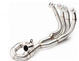 Escape de silenciador de motocicletas para Yamaha R6 Yzf-r6 Slip modificado por tubería en el enlace delantero del sistema Conector de tubería mediados 2006 2007-2018.