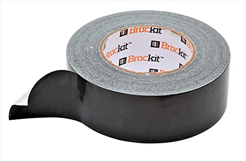 brackit Black Duct Tape – Heavy Duty Gaffer Tape – 48mm x 50m – 1 Roll Pack – For Sealing, Reinforcing, Protecting, Binding & Labelling