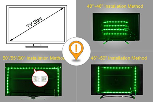 Pangton Villa Led Strip Lights 6.56Ft For 40-60In Tv, Usb Led Tv Backlight Kit With Remote - 16 Color 5050 Leds Bias Lighting For Hdtv #TOP6