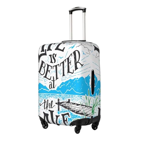 Life Is Better At The Lake Luggage Cover for Suitcase, Suitcase Cover Protector Fit 29-32 Inch Luggage Travel Accessories, XL2