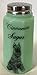 Cinnamon Sugar Shaker - Paneled - Mosser - American Made - Jade Jadeite Glass w/Schnauzer Dog