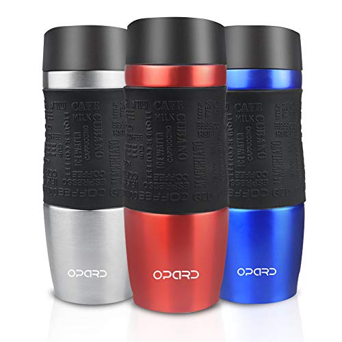 Opard Coffee Travel Mug Spill Proof Leakproof 12oz Stainless Steel Double Wall Vacuum