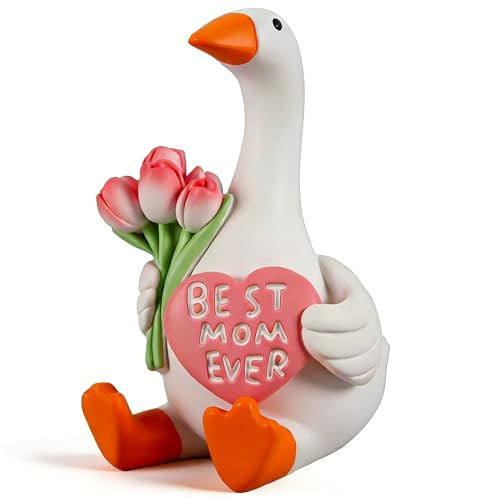 Dzpsoon Heartwarming Mom Goose Figurine - 3 inch Mini Desk
