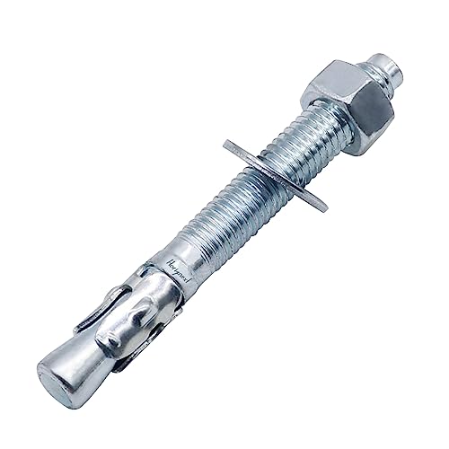 1/2 Concrete Anchors, 1/2 Wedge Anchors Bolts, 4-1/4" L, 20 Pcs