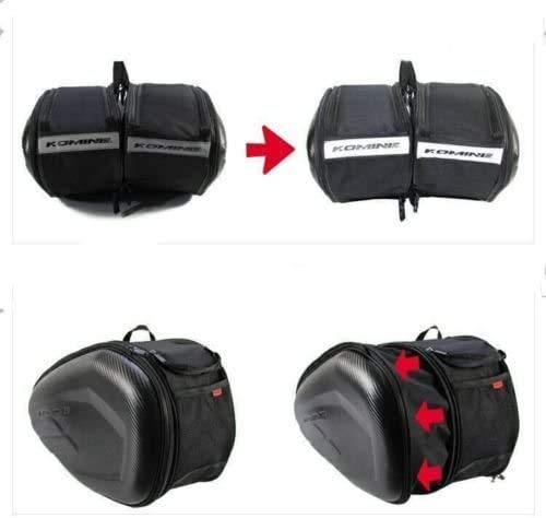 image for TBVECHI 2 Pack Motorcycle Saddle Bags Universal Motorcycle Pannier Bag