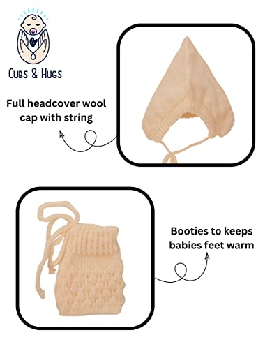 Image of CUBS & HUGS Baby Girl's Wool V-Neck Sweater