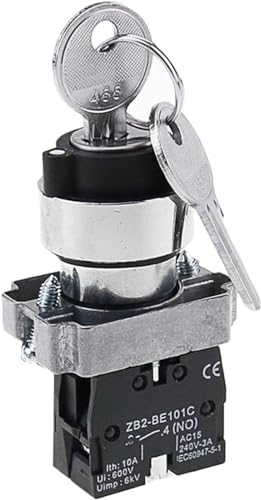Bouton de commande à clé XB2-BG53 avec retour automatique - 6