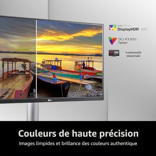 LG Electronics 27UP85NP W 4K UHD 27" 68 cm 3840 x 2160 16:9 VESA DisplayHDR™ 400 AMD FreeSync™ IPS avec DCI P3 95% 5 ms GtG et - vue 6