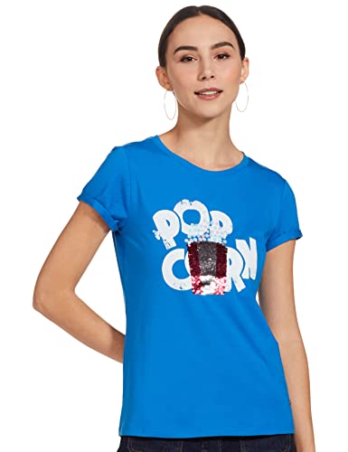 Image of Spykar Women's Printed Slim FIt T-Shirt